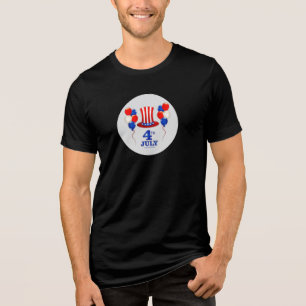 T-shirt En Tri-matière SlipperyJoe's fête d'indépendance du 4 juillet cla