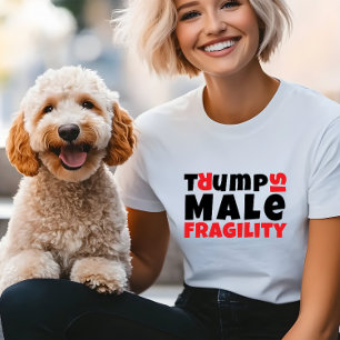 T-shirt En Tri-matière slogan de protestation féministe anti-Trump rouge 