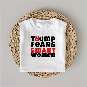 T-shirt En Tri-matière slogan de protestation féministe anti-Trump rouge