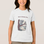 T-shirt En Tri-matière **"Slow & Steady Wins – Motivational Cute Koala "* (Recto)
