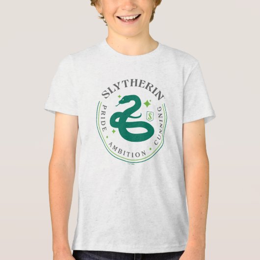 T-shirt En Tri-matière SLYTHERIN™ Green Snake House Pride Badge (Recto)