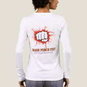 T-shirt En Tri-matière Smash Punch Fist – Bold Strength Motivation Art (Verso)