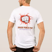 T-shirt En Tri-matière Smash Punch Fist – Bold Strength Motivation Art (Verso)