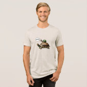 T-shirt En Tri-matière Snail Riding a Turtle (Recto plein)