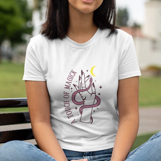 T-shirt En Tri-matière Snake Moon & Hand Mystical Touch de Magick