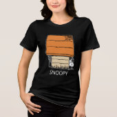 T-shirt En Tri-matière Snoopy Halloween Spider Web Doghouse (Recto)