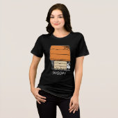 T-shirt En Tri-matière Snoopy Halloween Spider Web Doghouse (Recto plein)