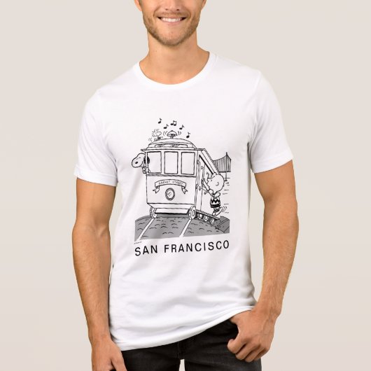 T-shirt En Tri-matière Snoopy, Woodstock & Charlie Brown sur un chariot (Recto)