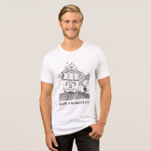 T-shirt En Tri-matière Snoopy, Woodstock & Charlie Brown sur un chariot (Recto plein)