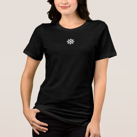 T-shirt En Tri-matière ❄️ Snowflake Graphic Tee - Cool, cosy et classique (Recto)