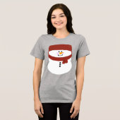 T-shirt En Tri-matière Snowman avec Beanie Christmas (Recto plein)