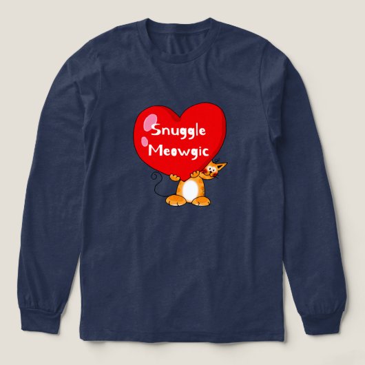 T-shirt En Tri-matière Snuggle Meowgic Funny Chat Pun Art (Motif devant)