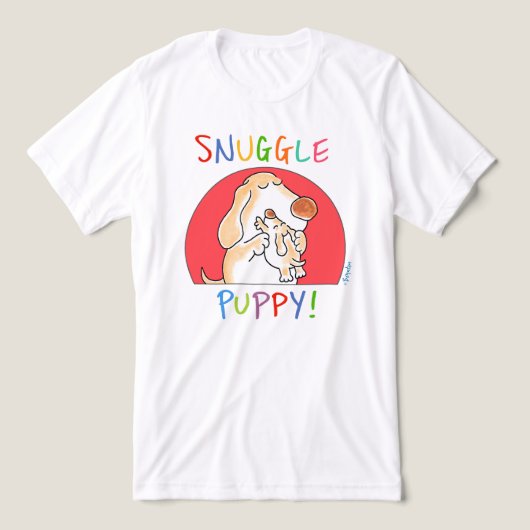 T-shirt En Tri-matière SNUGLE PUPPY ! par Sandra Boynton (Design Recto)
