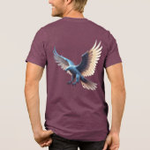 T-shirt En Tri-matière Soaring Crystal Eagle – Symbol of Transformation (Verso)
