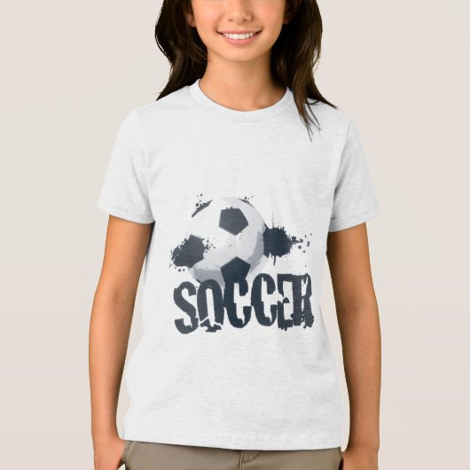 T-shirt En Tri-matière Soccer Graffiti Kids T-Shirt (Recto)