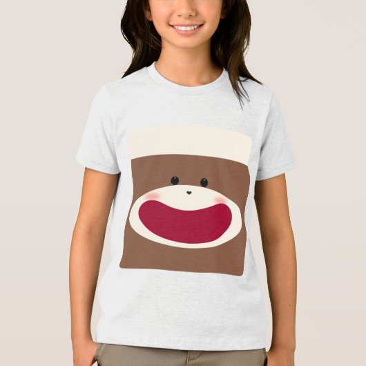 T-shirt En Tri-matière Sock Monkey Smile (Garçon) (Recto)