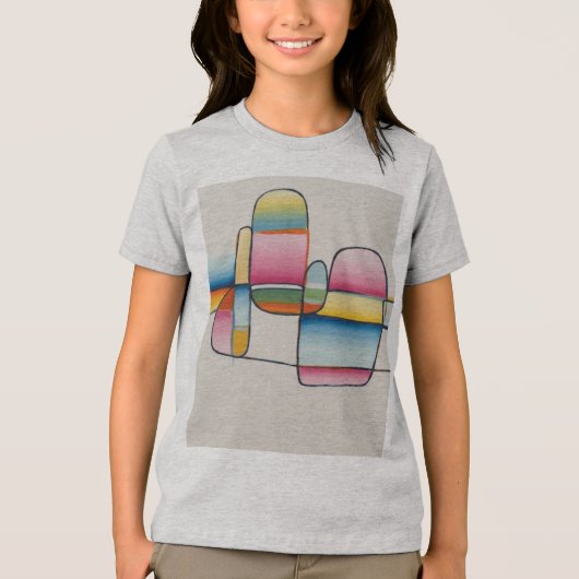 T-shirt En Tri-matière Soft Squares and Happy Lines (Recto)