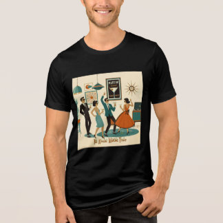 T-shirt En Tri-matière Soirée Cocktail Mid Century It's Atomic Martini Ti