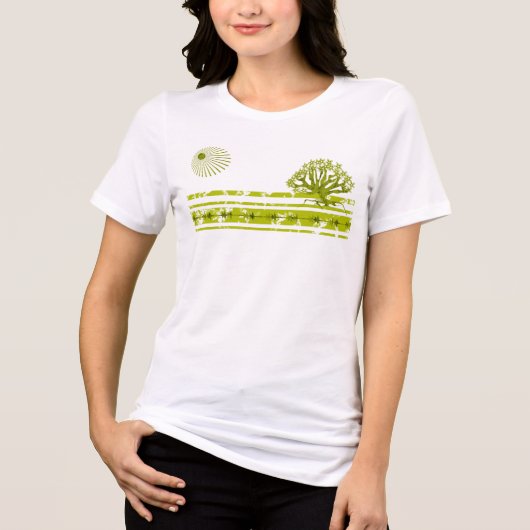 T-shirt En Tri-matière Soleil de l'arbre broyé (Recto)