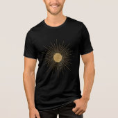 T-shirt En Tri-matière Soleil doré moderne (Recto)