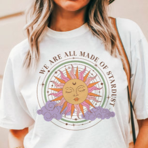 T-shirt En Tri-matière Soleil Rétro Boho Stardust