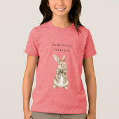 T-shirt En Tri-matière Some Bunny Loves You Green Bow Easter (Recto)