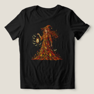 T-shirt En Tri-matière Sorcière d'automne avec vibes automnales