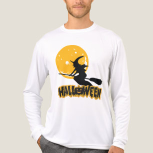 T-shirt En Tri-matière Sorcière volante Halloween pleine lune