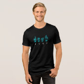 T-shirt En Tri-matière Sourde ASL American Sign Language Doigt épelé (Recto plein)