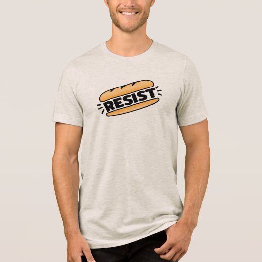 T-shirt En Tri-matière Sous Sandwich résiste au fascisme (Recto)
