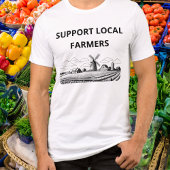 T-shirt En Tri-matière Soutien Agriculteurs locaux Arable Farm Windmill F