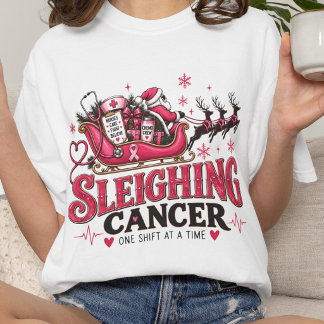 T-shirt En Tri-matière Soutien aux infirmières en oncologie de Noël pour