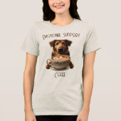 T-shirt En Tri-matière Soutien émotionnel Café Funny Mental Health Chien (Recto)