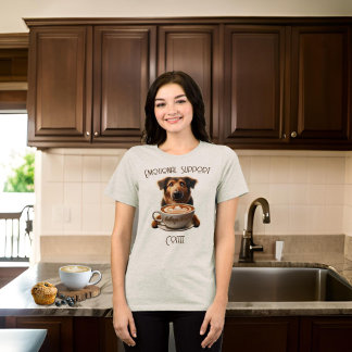 T-shirt En Tri-matière Soutien émotionnel Café Funny Santé mentale