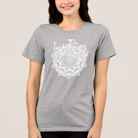 T-shirt En Tri-matière Soyez En Harmonie Avec Vous-Même (Recto)