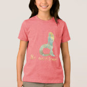 T-shirt En Tri-matière Soyez génial Gold Aqua Sparkle Mermaid (Recto)