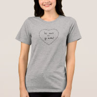 Soyez gentil ou quittez le coeur floral simple Noi