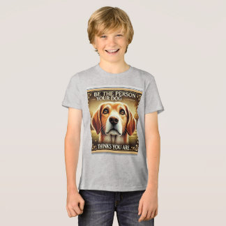 T-shirt En Tri-matière Soyez la personne que votre chien pense que vous ê