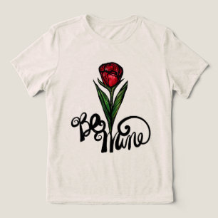 T-shirt En Tri-matière Soyez mienne Red Rose Valentine