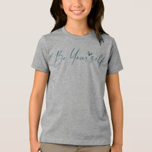 T-shirt En Tri-matière Soyez Vous-Même Initial Personnalisé