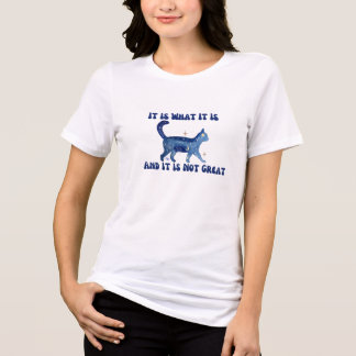 T-shirt En Tri-matière Space cat, C'Est Ce Qu'Il Est Et Ce N'Est Pas Gran