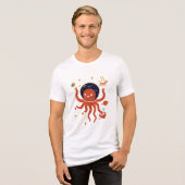 T-shirt En Tri-matière Space Octopus Chef - Cosmic Kitchen Tee (Recto plein)