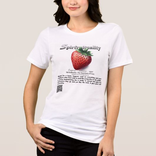 T-shirt En Tri-matière Spirfruituality : The Strawberry of Love T-Shirt (Recto)