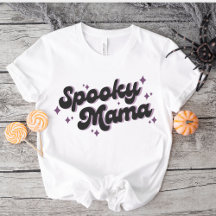 Spooky Mama Halloween Retro Purple Text