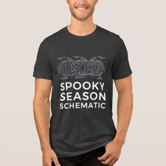 T-shirt En Tri-matière Spooky Season Schematic - Funny Engineer Halloween