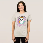 T-shirt En Tri-matière Spooky Vibes Cute Ghost Halloween (Recto plein)
