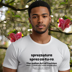 T-shirt En Tri-matière SPREZZATURA : L'ART ITALIEN DE LA MODE-BlackDenim