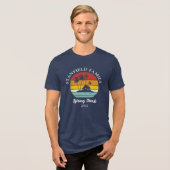 T-shirt En Tri-matière Spring Break Beach Hut Palm Trees Famille (Recto plein)
