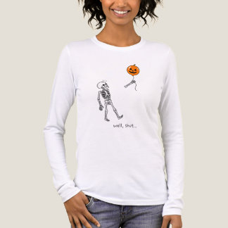 T-shirt En Tri-matière Squelette amusant ballon de citrouille d'Halloween