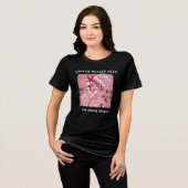 T-shirt En Tri-matière Squelette de ruban rose Chemise, combat contre le (Recto plein)